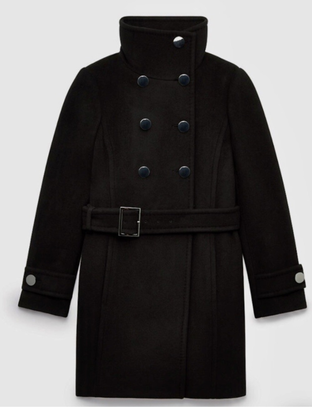 Aritzia BABATON Bromley Black Wool Cashmere Peacoat Jacket ( as it is )
